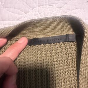 Jenni Kayne Olive Green Cacoon Sweater Cardigan